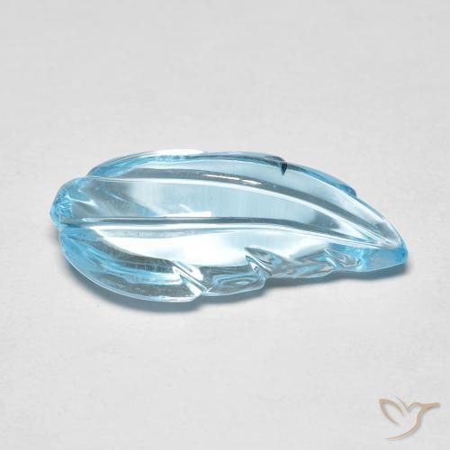 Topacio Azul Suizo natural de 7.33 ct, Elegante, Transparente