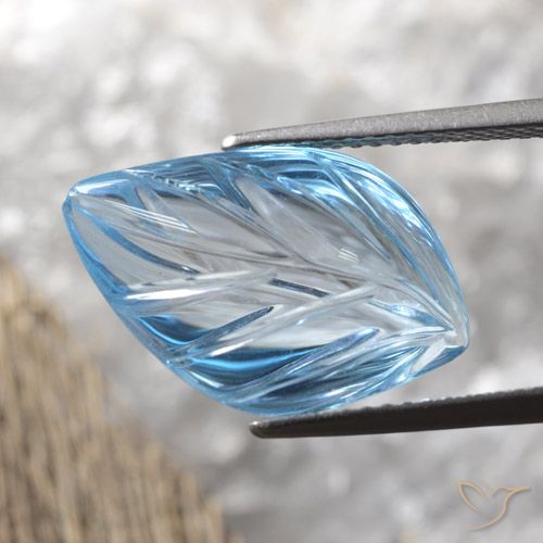 9.21ct Natural Azul Cielo Topacio, Elegante, Transparente