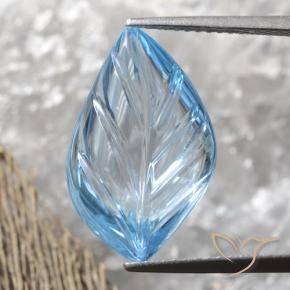 Topacio Azul Cielo natural de 9.21 ct, Elegante, Transparente