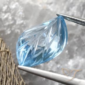 Topacio Azul Cielo natural de 9.21 ct, Elegante, Transparente