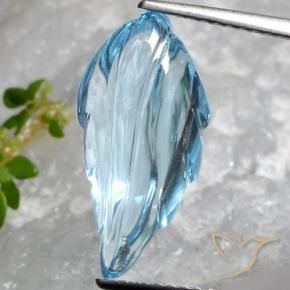 Topacio Azul Cielo natural de 6.92 ct, Elegante, Transparente