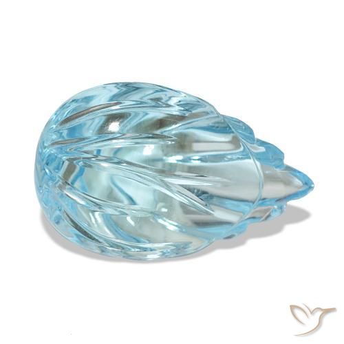 Topacio Azul Suizo natural de 12.09 ct, Elegante, Transparente