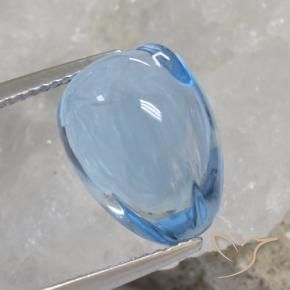 Topacio Azul Cielo natural de 12.18 ct, Elegante, Transparente