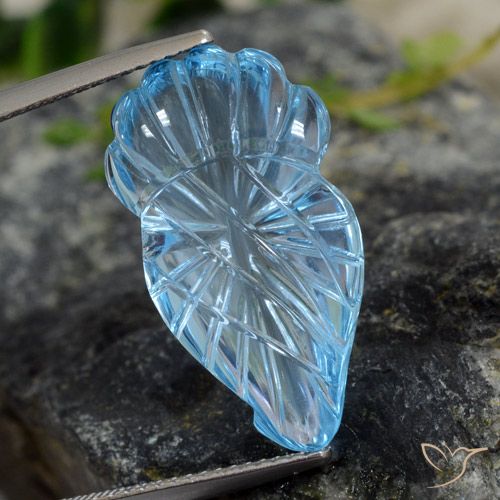 15.08ct Natural Azul Suizo Topacio, Elegante, Transparente