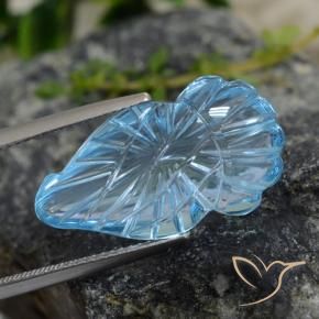 Topacio Azul Suizo natural de 15.08 ct, Elegante, Transparente