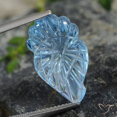 9.99ct Natural Azul Cielo Topacio, Elegante, Transparente