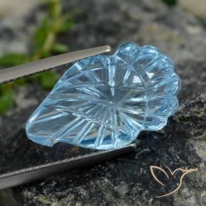 Topacio Azul Cielo natural de 9.99 ct, Elegante, Transparente