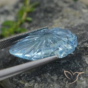 Topacio Azul Cielo natural de 9.99 ct, Elegante, Transparente