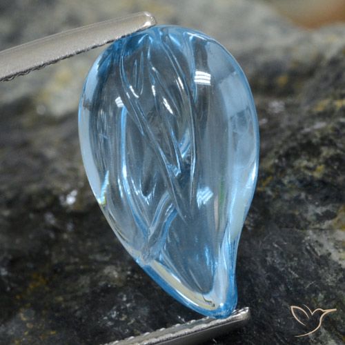 7.25ct Natural Azul Suizo Topacio, Elegante, Transparente