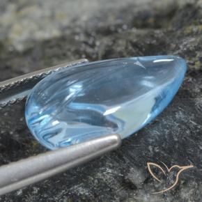 Topacio Azul Suizo natural de 7.25 ct, Elegante, Transparente
