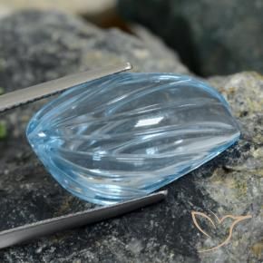 Topacio Azul Cielo natural de 19.21 ct, Elegante, Transparente