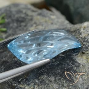 Topacio Azul Cielo natural de 19.21 ct, Elegante, Transparente
