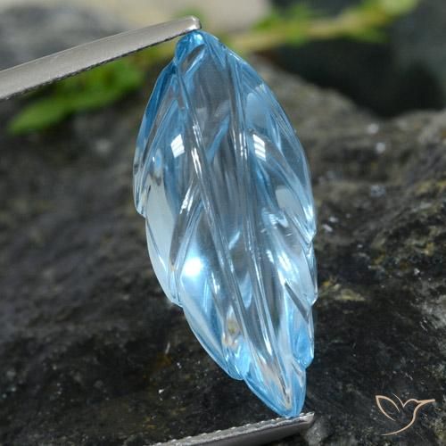 10.62ct Natural Azul Cielo Topacio, Elegante, Transparente