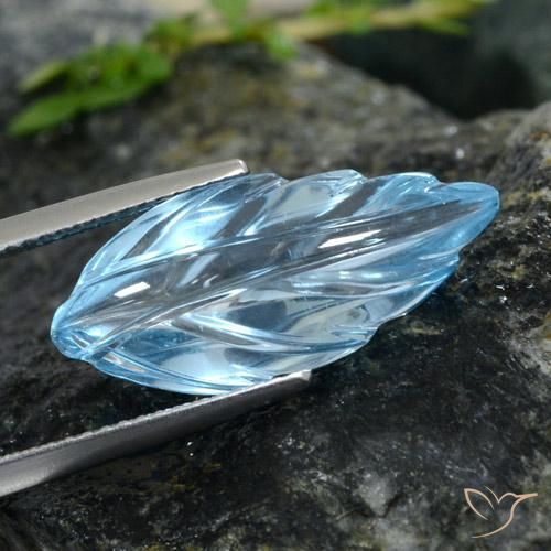 Topacio Azul Cielo natural de 10.62 ct, Elegante, Transparente