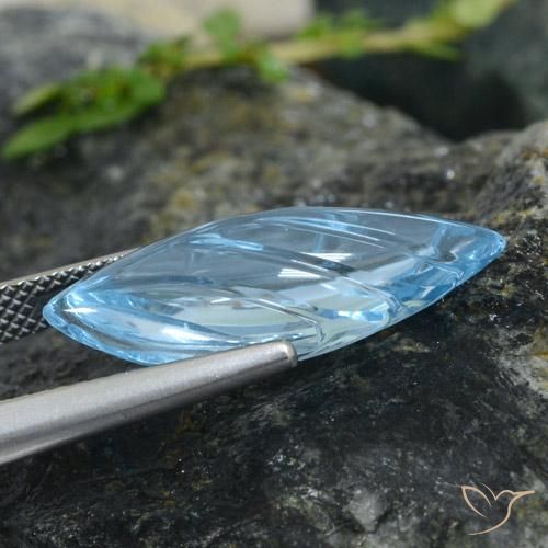 Topacio Azul Cielo natural de 10.62 ct, Elegante, Transparente