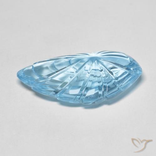Topacio Azul Suizo natural de 24.36 ct, Elegante, Transparente