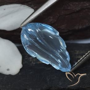 Topacio Azul Cielo natural de 6.11 ct, Elegante, Transparente