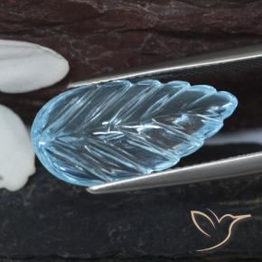Topacio Azul Suizo natural de 6.89 ct, Elegante, Transparente