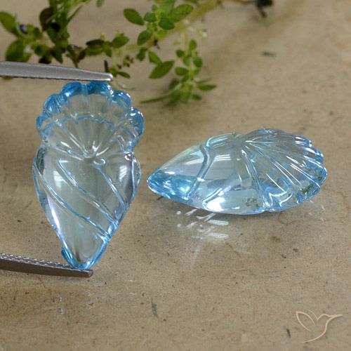 25.11ctw Natural Azul Cielo Topacio, Elegante, Transparente