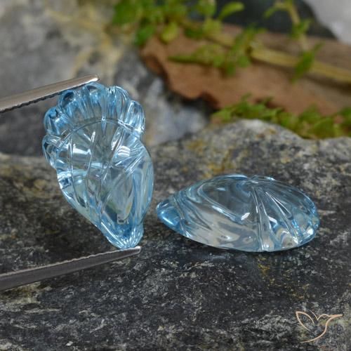 20.63ctw Natural Azul Cielo Topacio, Elegante, Transparente