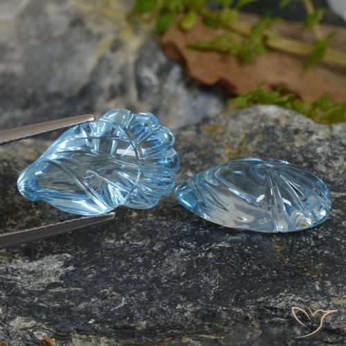 Gemas de Topacio Azul Cielo natural de 20.63 ct, Elegante, Transparente
