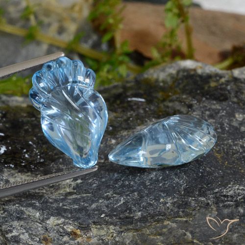 19.92ctw Natural Azul Cielo Topacio, Elegante, Transparente