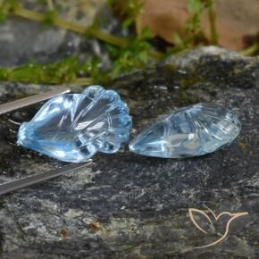 Gemas de Topacio Azul Cielo natural de 19.92 ct, Elegante, Transparente