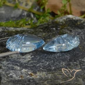 Gemas de Topacio Azul Cielo natural de 19.92 ct, Elegante, Transparente