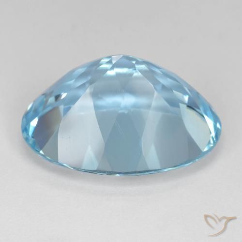 Topacio Azul Cielo natural de 22.58 ct, Ovalada, VVS