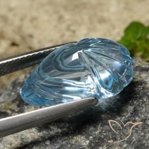 Topacio Azul Suizo natural de 11.80 ct, Elegante, Transparente