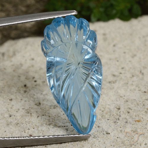 12.30ct Natural Azul Cielo Topacio, Elegante, Transparente