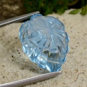 Topacio Azul Suizo natural de 13.61 ct, Elegante, Transparente