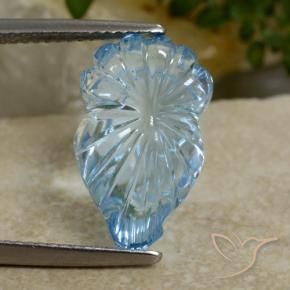 Topacio Azul Suizo natural de 11.13 ct, Elegante, Transparente