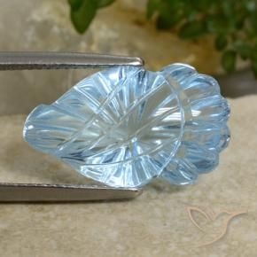 Topacio Azul Cielo natural de 12.00 ct, Elegante, Transparente