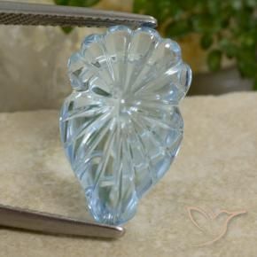 Topacio Azul Cielo natural de 12.00 ct, Elegante, Transparente