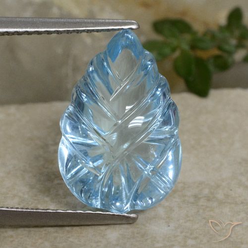 8.71ct Natural Azul Cielo Topacio, Elegante, Transparente