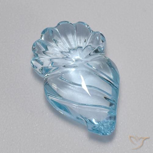 Topacio Azul Suizo natural de 5.64 ct, Elegante, Transparente