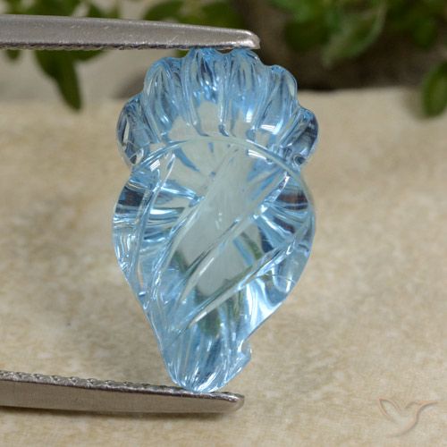 9.90ct Natural Azul Suizo Topacio, Elegante, Transparente
