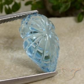 Topacio Azul Suizo natural de 9.90 ct, Elegante, Transparente