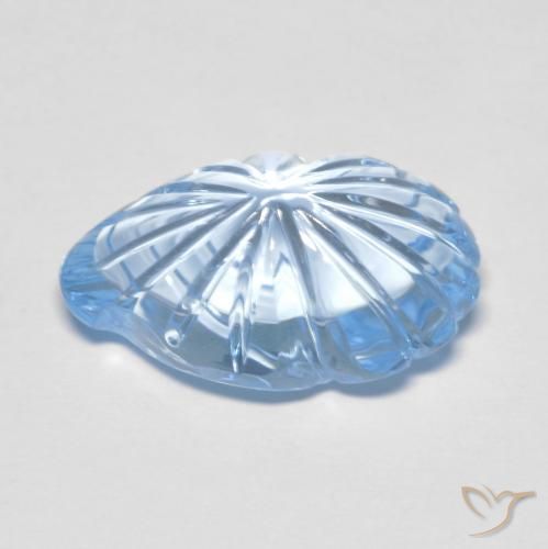 Topacio Azul Cielo natural de 11.55 ct, Elegante, Transparente