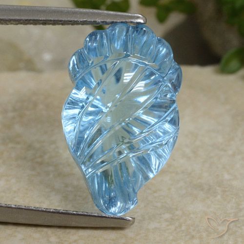 10.77ct Natural Azul Cielo Topacio, Elegante, Transparente, Photo A