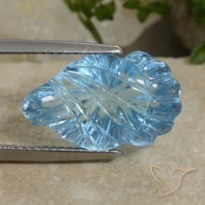 Topacio Azul Cielo natural de 10.77 ct, Elegante, Transparente