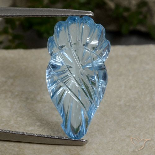 11.59ct Natural Azul Cielo Topacio, Elegante, Transparente