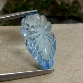 Topacio Azul Cielo natural de 11.59 ct, Elegante, Transparente