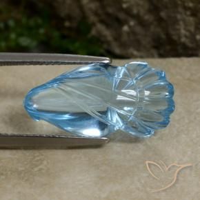 Topacio Azul Cielo natural de 11.26 ct, Elegante, Transparente