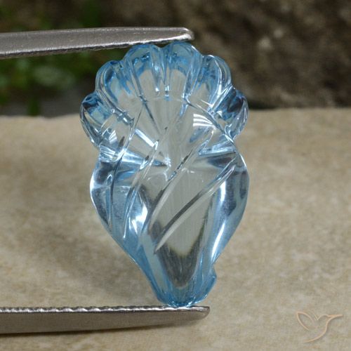 9.14ct Natural Azul Cielo Topacio, Elegante, Transparente