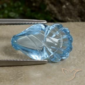 Topacio Azul Cielo natural de 9.14 ct, Elegante, Transparente