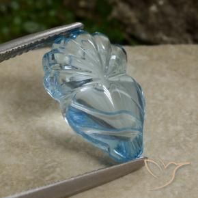 Topacio Azul Cielo natural de 9.14 ct, Elegante, Transparente