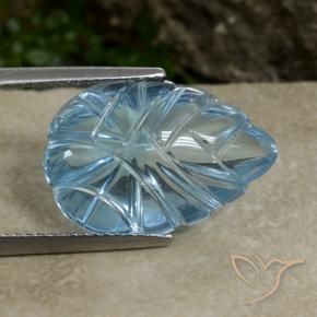 Topacio Azul Suizo natural de 9.91 ct, Elegante, Transparente