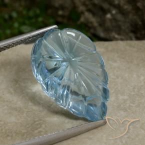 Topacio Azul Suizo natural de 9.91 ct, Elegante, Transparente